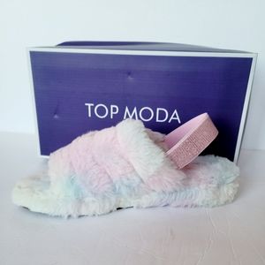 NEW Rainbow pastel slippers/sandals